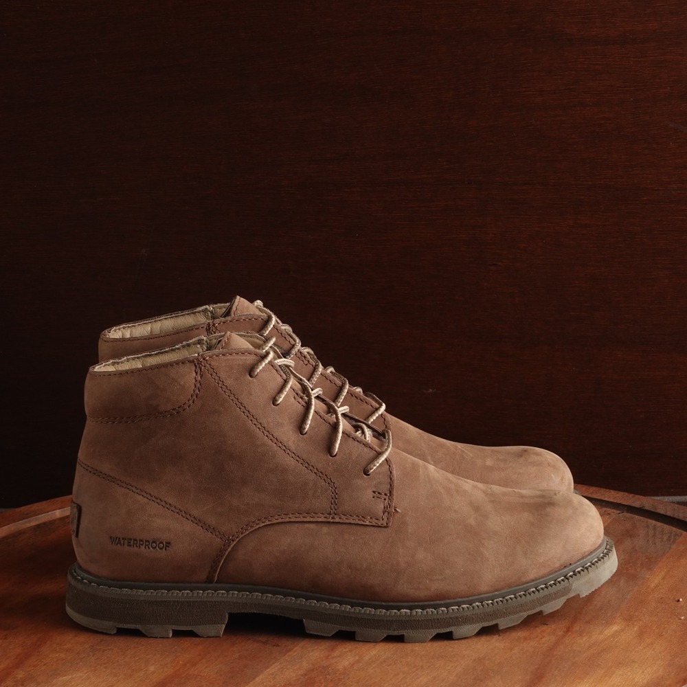 Sorel Boots Mens Size 7 Brown Madson II Chukka Leather Waterproof Ankle Utility